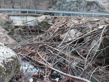 Сигнал за изхвърлена вършина и строителни материали в Стара река