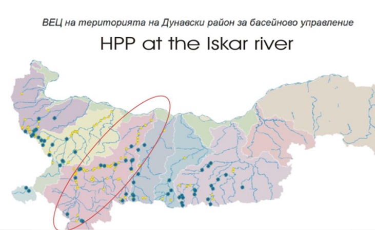 ВЕЦ Дунавски регион карта